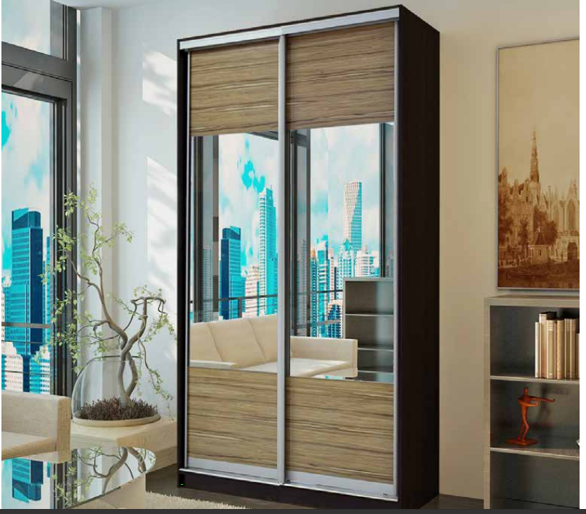 Кантри шкаф купе 2Д 1,4м Гранд Микс